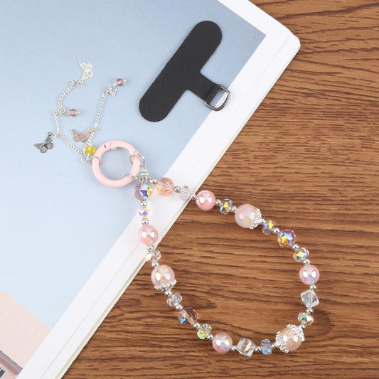 Tassels Chain Phone Anti-lost Short Lanyard(Purple) - Lanyards & Wrist Straps by buy2fix | Online Shopping UK | buy2fix