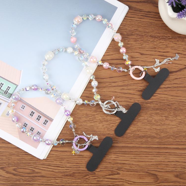 Tassels Chain Phone Anti-lost Short Lanyard(Pink) - Lanyards & Wrist Straps by buy2fix | Online Shopping UK | buy2fix