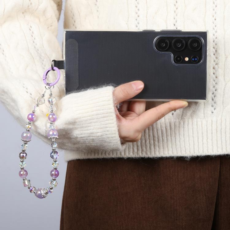 Tassels Chain Phone Anti-lost Short Lanyard(Purple) - Lanyards & Wrist Straps by buy2fix | Online Shopping UK | buy2fix