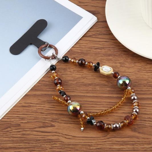 Flow Color Chain Phone Anti-lost Short Lanyard(Brown) - Lanyards & Wrist Straps by buy2fix | Online Shopping UK | buy2fix