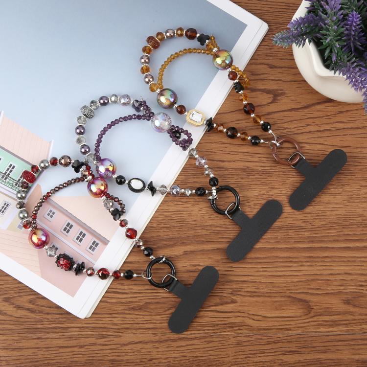 Flow Color Chain Phone Anti-lost Short Lanyard(Purple) - Lanyards & Wrist Straps by buy2fix | Online Shopping UK | buy2fix