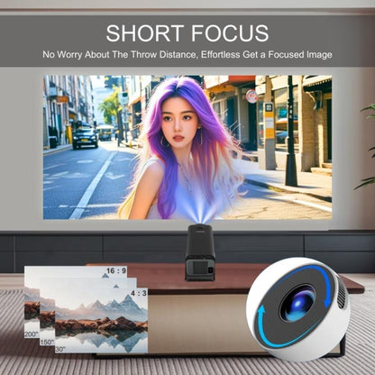 M10 Plus 1280 x 720P 200ANSI Amlogic H713 CPU Android 11 Smart Projector with Bracket, US Plug(Metal Grey) - LED Projector by buy2fix | Online Shopping UK | buy2fix