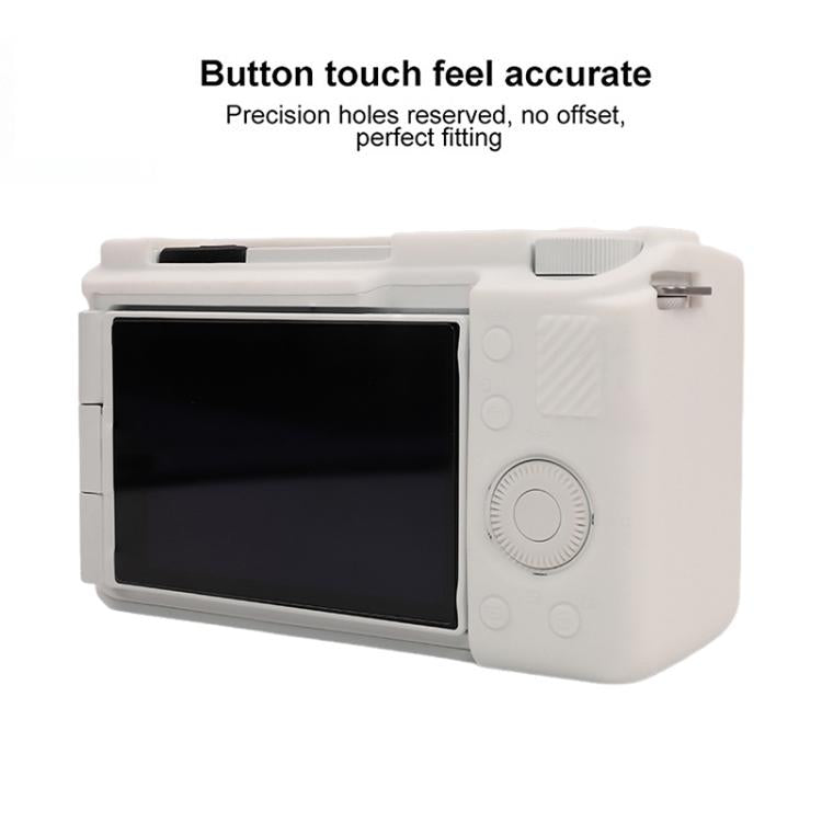 For Sony ZV-E10 II / ZV-E10M2 Glossy Soft Silicone Protective Case(White) - Protective Case by buy2fix | Online Shopping UK | buy2fix