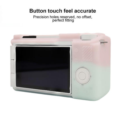 For Sony ZV-E10 II / ZV-E10M2 Glossy Soft Silicone Protective Case(Jelly Pink Green) - Protective Case by buy2fix | Online Shopping UK | buy2fix