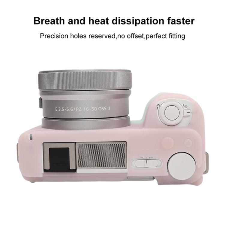 For Sony ZV-E10 II / ZV-E10M2 Glossy Soft Silicone Protective Case(Jelly Pink Green) - Protective Case by buy2fix | Online Shopping UK | buy2fix