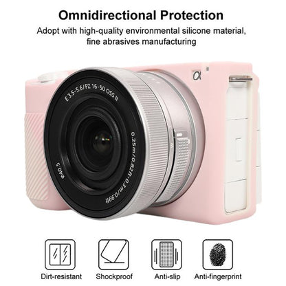 For Sony ZV-E10 II / ZV-E10M2 Glossy Soft Silicone Protective Case(Mist Pink) - Protective Case by buy2fix | Online Shopping UK | buy2fix