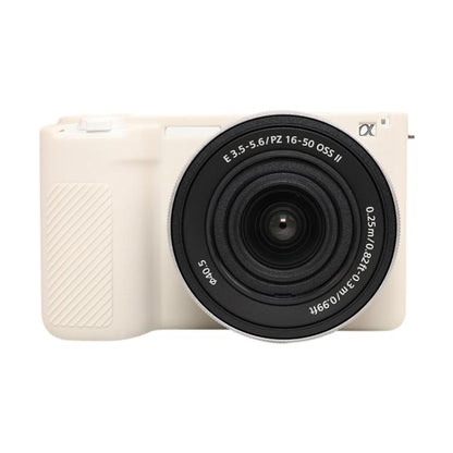 For Sony ZV-E10 II / ZV-E10M2 Glossy Soft Silicone Protective Case(Beige) - Protective Case by buy2fix | Online Shopping UK | buy2fix