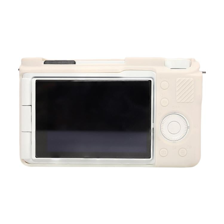For Sony ZV-E10 II / ZV-E10M2 Glossy Soft Silicone Protective Case(Beige) - Protective Case by buy2fix | Online Shopping UK | buy2fix