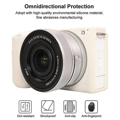 For Sony ZV-E10 II / ZV-E10M2 Glossy Soft Silicone Protective Case(Beige) - Protective Case by buy2fix | Online Shopping UK | buy2fix