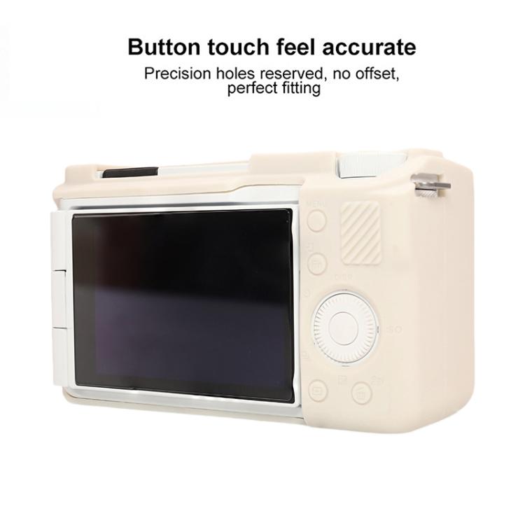 For Sony ZV-E10 II / ZV-E10M2 Glossy Soft Silicone Protective Case(Beige) - Protective Case by buy2fix | Online Shopping UK | buy2fix