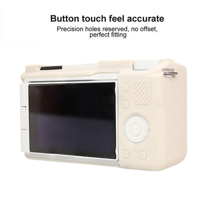 For Sony ZV-E10 II / ZV-E10M2 Glossy Soft Silicone Protective Case(Beige) - Protective Case by buy2fix | Online Shopping UK | buy2fix