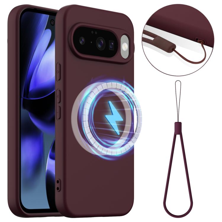 For Google Pixel 10 Shockproof Silicone Magsafe Phone Case(Plum Color) - Google Cases by buy2fix | Online Shopping UK | buy2fix