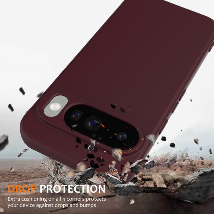 For Google Pixel 10 Shockproof Silicone Magsafe Phone Case(Plum Color) - Google Cases by buy2fix | Online Shopping UK | buy2fix