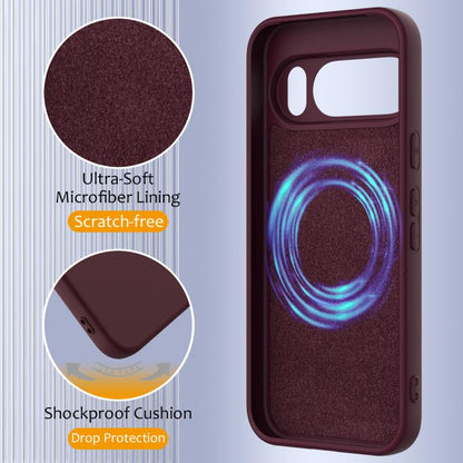 For Google Pixel 10 Pro XL Shockproof Silicone Magsafe Phone Case(Plum Color) - Google Cases by buy2fix | Online Shopping UK | buy2fix