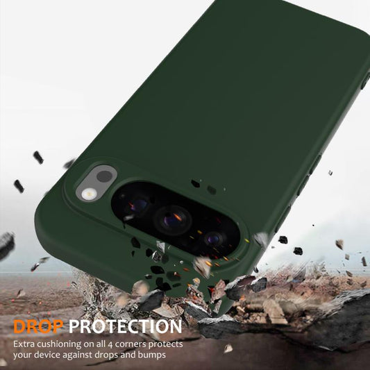 For Google Pixel 10 Pro XL Shockproof Silicone Magsafe Phone Case(Dark Green) - Google Cases by buy2fix | Online Shopping UK | buy2fix