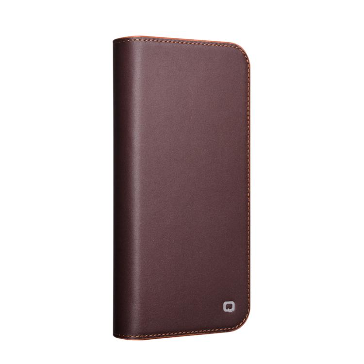 For iPhone 16 Pro QIALINO Classic Gen2 Genuine Leather Phone Case(Brown) - iPhone 16 Pro Cases by QIALINO | Online Shopping UK | buy2fix