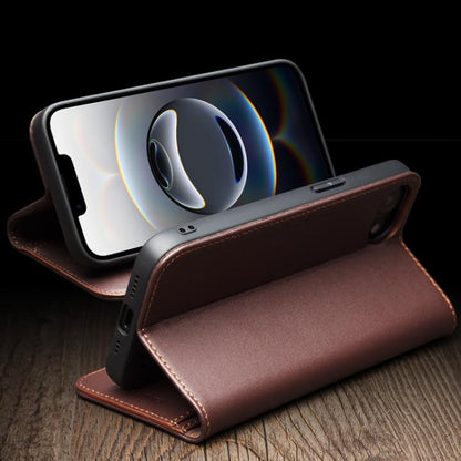 For iPhone 16e QIALINO Classic Gen2 Genuine Leather Phone Case(Brown) - iPhone 16e Cases by QIALINO | Online Shopping UK | buy2fix