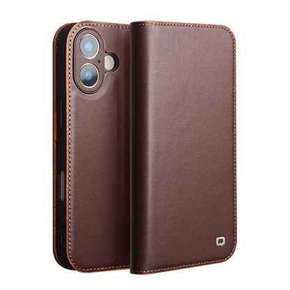 For iPhone 17 QIALINO Classic Gen2 Genuine Leather Phone Case(Brown) - iPhone 17 Cases by QIALINO | Online Shopping UK | buy2fix