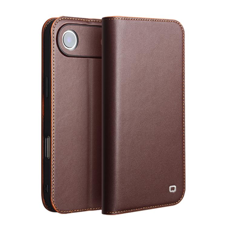 For iPhone 17 Air QIALINO Classic Gen2 Genuine Leather Phone Case(Brown) - iPhone 17 Air Cases by QIALINO | Online Shopping UK | buy2fix
