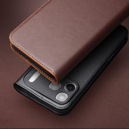 For iPhone 17 Air QIALINO Classic Gen2 Genuine Leather Phone Case(Brown) - iPhone 17 Air Cases by QIALINO | Online Shopping UK | buy2fix