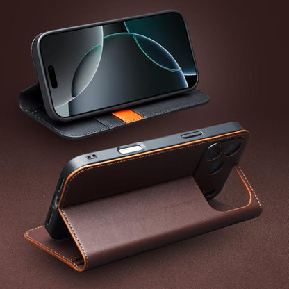 For iPhone 17 Pro QIALINO Classic Gen2 Genuine Leather Phone Case(Brown) - iPhone 17 Pro Cases by QIALINO | Online Shopping UK | buy2fix