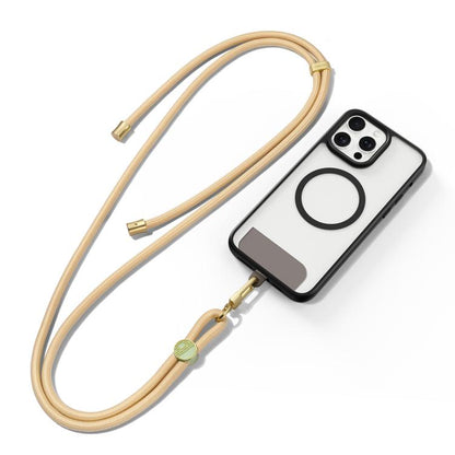 DUX DUCIS Garden Series Tile Pattern Adjustable Crossbody Phone Lanyard(Glaze Yellow) - Lanyards & Wrist Straps by DUX DUCIS | Online Shopping UK | buy2fix
