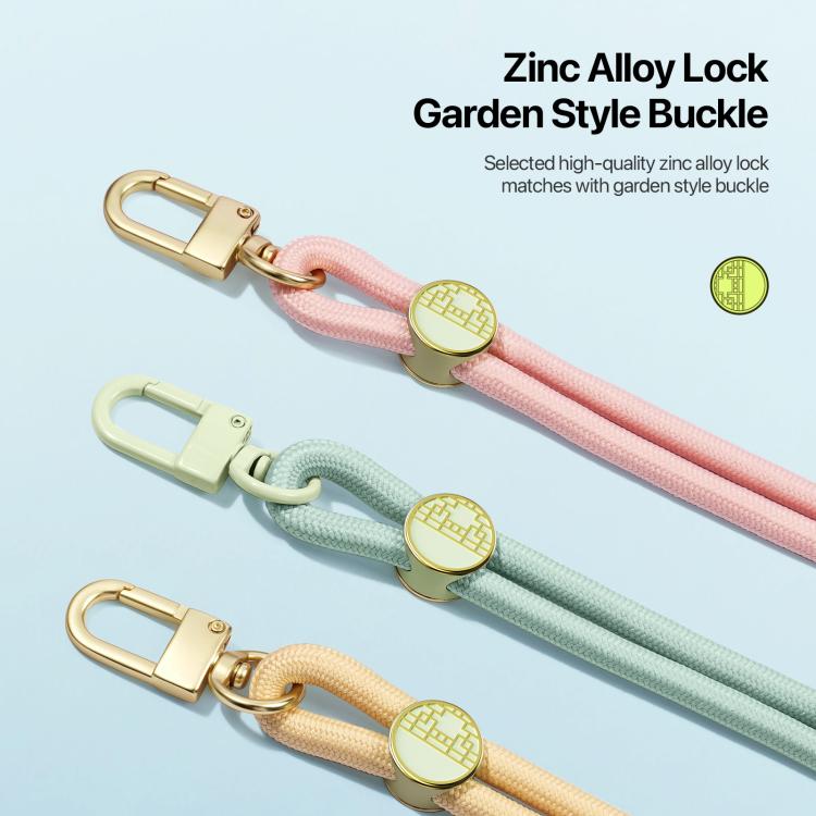 DUX DUCIS Garden Series Tile Pattern Adjustable Crossbody Phone Lanyard(Glaze Yellow) - Lanyards & Wrist Straps by DUX DUCIS | Online Shopping UK | buy2fix