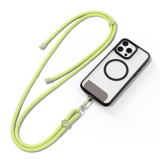 DUX DUCIS Garden Series Tile Pattern Adjustable Crossbody Phone Lanyard(Green Yellow) - Lanyards & Wrist Straps by DUX DUCIS | Online Shopping UK | buy2fix