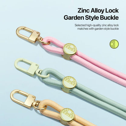 DUX DUCIS Garden Series Tile Pattern Adjustable Crossbody Phone Lanyard(Light Pink) - Lanyards & Wrist Straps by DUX DUCIS | Online Shopping UK | buy2fix