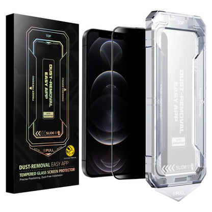 For iPhone 12 Pro Max Easy Install Privacy Tempered Glass Film - iPhone 12 Pro Max Tempered Glass by buy2fix | Online Shopping UK | buy2fix