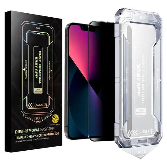 For iPhone 14 / 13 Pro / 13 Easy Install Privacy Tempered Glass Film