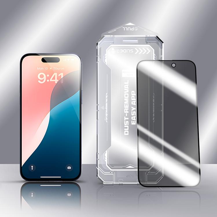 For iPhone 16 Pro Max Easy Install Privacy Tempered Glass Film - iPhone 16 Pro Max Tempered Glass by buy2fix | Online Shopping UK | buy2fix