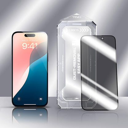For iPhone 16 Pro Max Easy Install Privacy Tempered Glass Film - iPhone 16 Pro Max Tempered Glass by buy2fix | Online Shopping UK | buy2fix