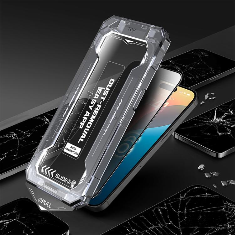 For iPhone 16 Pro Max Easy Install Privacy Tempered Glass Film - iPhone 16 Pro Max Tempered Glass by buy2fix | Online Shopping UK | buy2fix