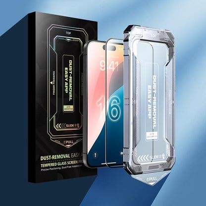 For iPhone 16 Pro Max Easy Install Privacy Tempered Glass Film - iPhone 16 Pro Max Tempered Glass by buy2fix | Online Shopping UK | buy2fix
