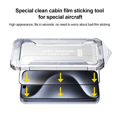 For iPhone 14 Pro Easy Install HD Tempered Glass Film - iPhone 14 Pro Tempered Glass by buy2fix | Online Shopping UK | buy2fix