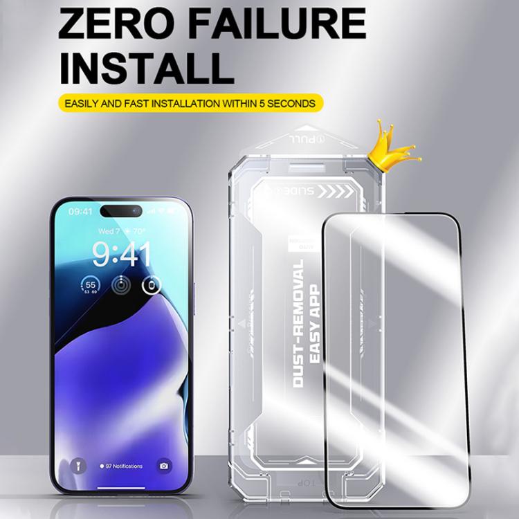 For iPhone 16 Pro Max Easy Install HD Tempered Glass Film - iPhone 16 Pro Max Tempered Glass by buy2fix | Online Shopping UK | buy2fix