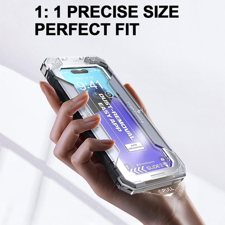 For iPhone 14 Pro Easy Install HD Tempered Glass Film - iPhone 14 Pro Tempered Glass by buy2fix | Online Shopping UK | buy2fix