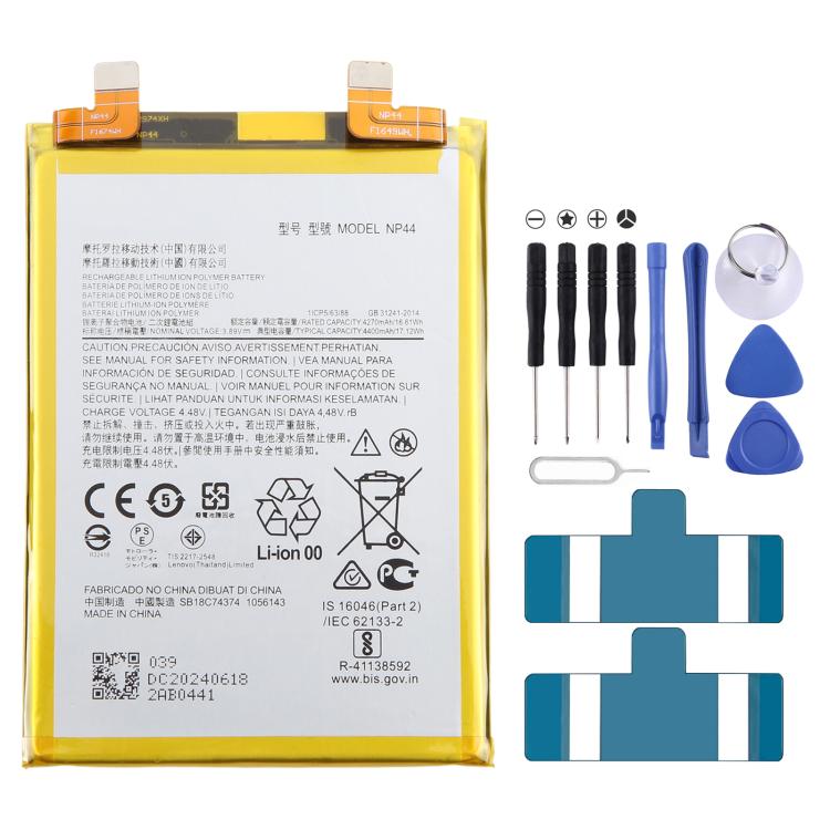 For Motorola Moto S30 Pro NP44 4400mAh Battery Replacement by buy2fix