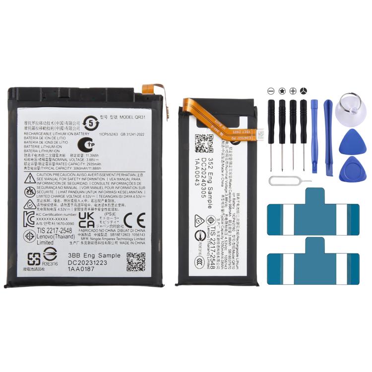 For Motorola Razr 50 QR31/QR11 2935mAh/998mAh Battery Replacement by buy2fix
