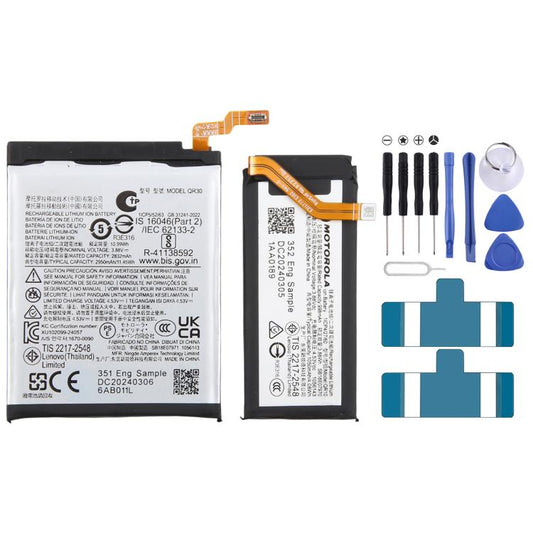 For Motorola Razr 50 Ultra QR30/QR10 2832mAh/998mAh Battery Replacement by buy2fix