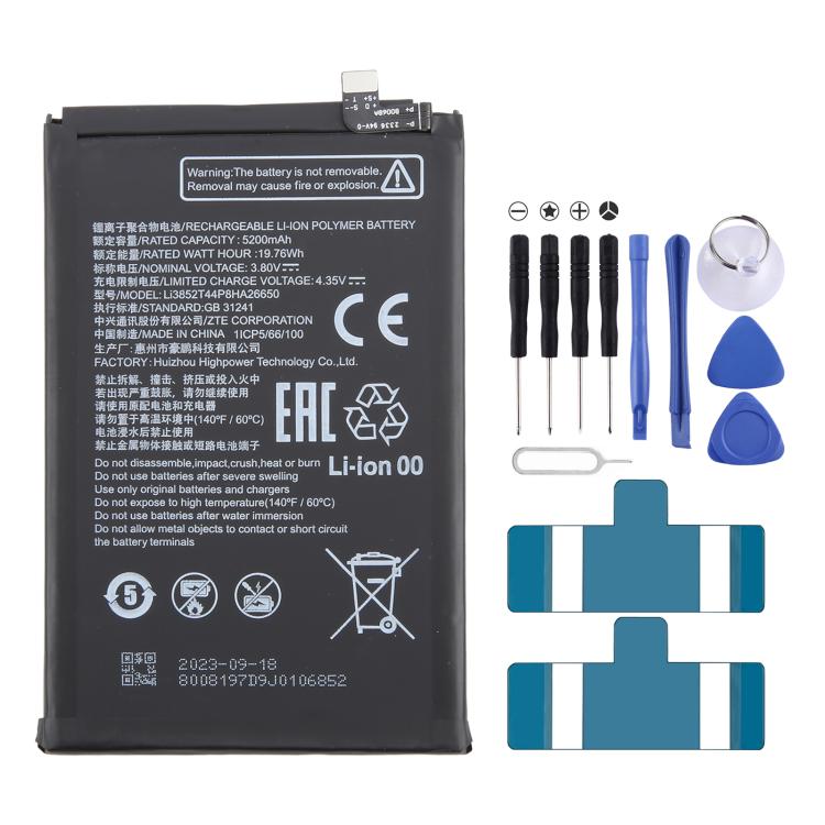 For ZTE Blade V50 Vita Li3852T44P8HA26650 5200mAh Battery Replacement by buy2fix