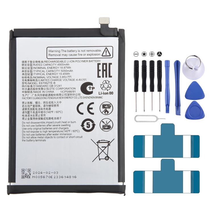 For ZTE Axon 60 / 60 Lite E6706ZTE-B 5000mAh Battery Replacement by buy2fix