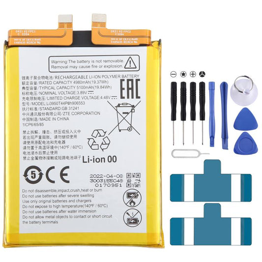 For ZTE Voyage 20 Pro Li3950T44P8h906553 4980mAh Battery Replacement by buy2fix