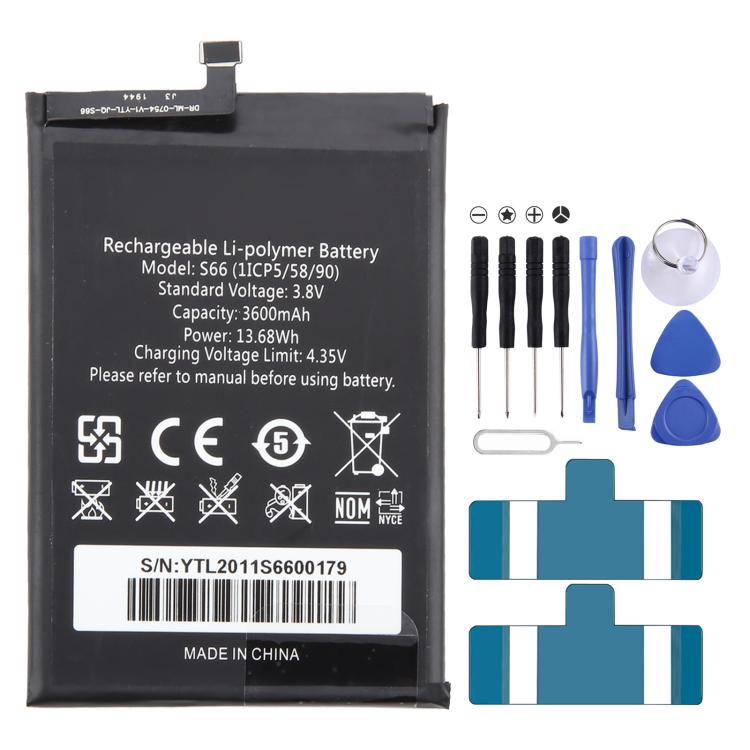 For Oukitel Y1000 S66 3600mAh Battery Replacement by buy2fix