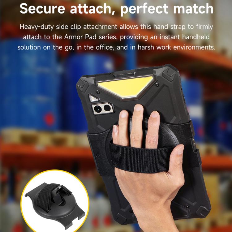 Ulefone UAS02 Tablet Hand Strap Holder for Ulefone Armor Pad 4 / 4 Ultra(Black) - Ring Holder by Ulefone | Online Shopping UK | buy2fix