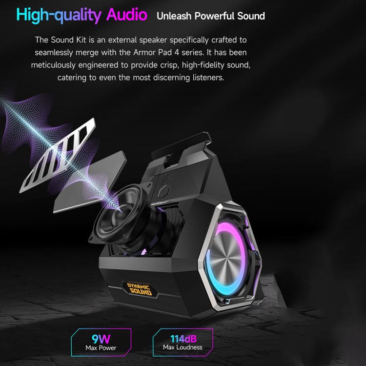 Ulefone Portable Holder Wireless Bluetooth Speaker for Ulefone Armor Pad 4 / 4 Ultra(Black) - Desktop Speaker by Ulefone | Online Shopping UK | buy2fix