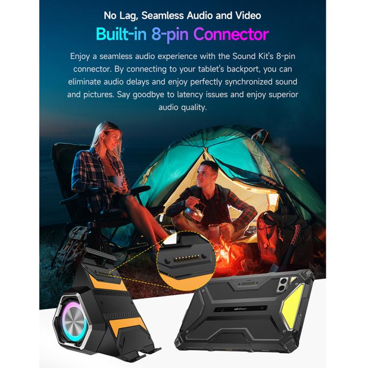 Ulefone Portable Holder Wireless Bluetooth Speaker for Ulefone Armor Pad 4 / 4 Ultra(Black) - Desktop Speaker by Ulefone | Online Shopping UK | buy2fix