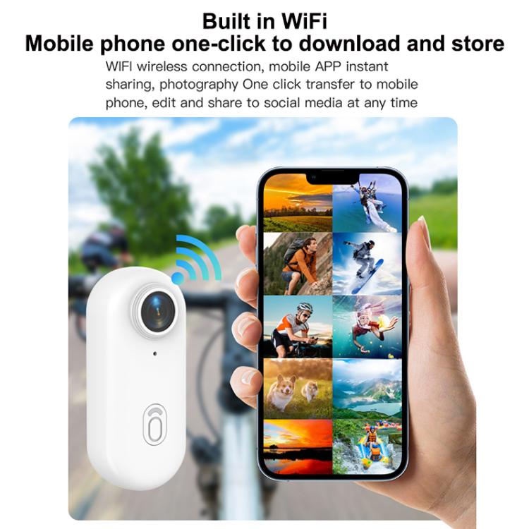 H88 1080P Thumb Sports Camera Mini WiFi Camera, Specification:Standard Version(Black) - Video Cameras by buy2fix | Online Shopping UK | buy2fix