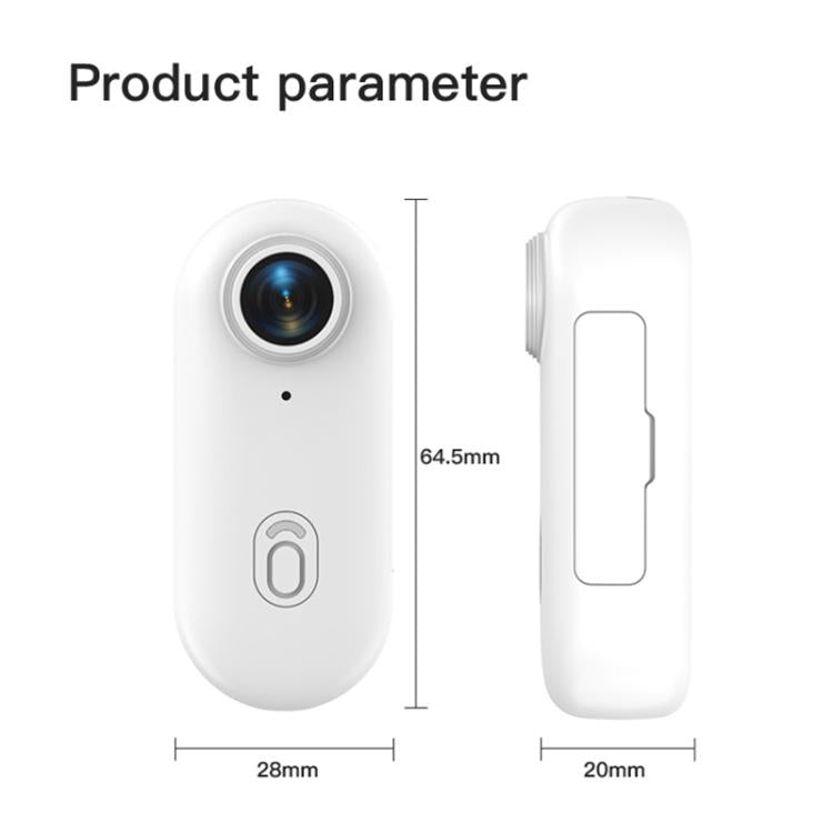 H88 1080P Thumb Sports Camera Mini WiFi Camera, Specification:Standard Version(White) - Video Cameras by buy2fix | Online Shopping UK | buy2fix